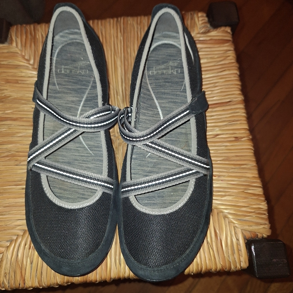 Dansko Black and Gray Women's Shoes